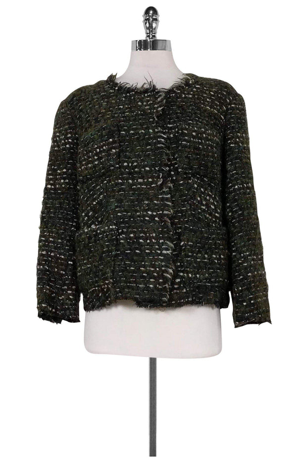 Current Boutique-Isabel Marant Etoile - Green, Navy, Brown & White Jacket Sz 2