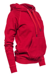 Current Boutique-Isabel Marant - Red Cotton Blend Hoodie w/ Contrast Stitching Sz 4