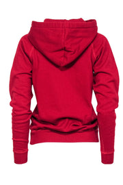 Current Boutique-Isabel Marant - Red Cotton Blend Hoodie w/ Contrast Stitching Sz 4