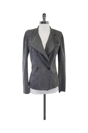 Current Boutique-Isabel Marant - Washed Grey Double Breasted Jacket Sz 8