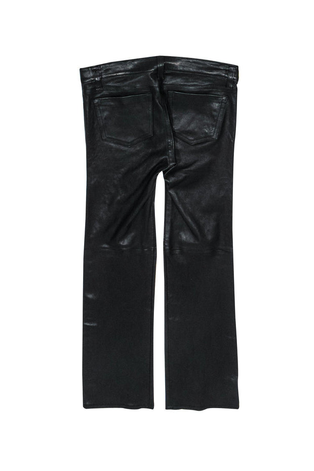 Current Boutique-J Brand - Smooth Leather Skinny Leg Pants w/ Zippers Sz 25