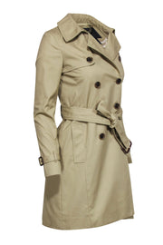 Current Boutique-J Crew Collection - Tan Double Breasted Trench Coat w/ Belt Sz 00