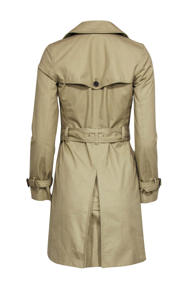 Current Boutique-J Crew Collection - Tan Double Breasted Trench Coat w/ Belt Sz 00