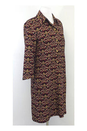 Current Boutique-J. McLaughlin - Multicolor Print Silk Blend Dress Sz 4