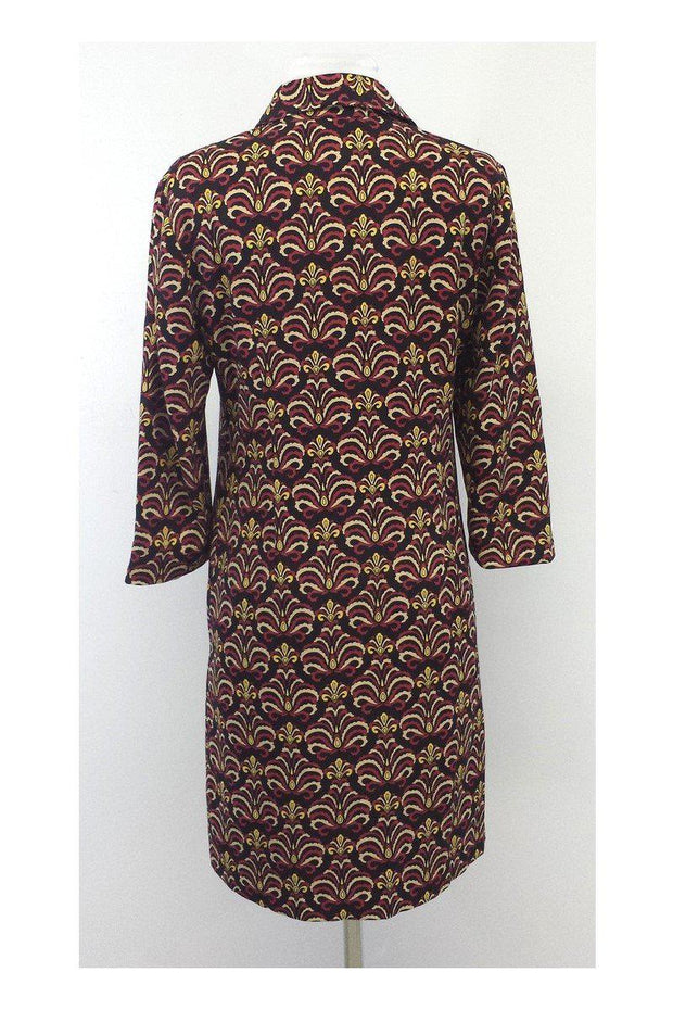 Current Boutique-J. McLaughlin - Multicolor Print Silk Blend Dress Sz 4