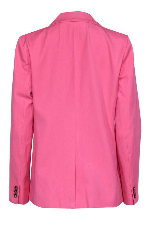 Current Boutique-J.Crew - Bright Pink "Baz" Single Button Cotton Blend Blazer Sz 8