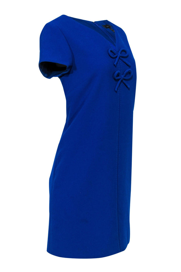 Current Boutique-J.Crew - Cobalt Blue Shift Dress w/ Bows Sz 10