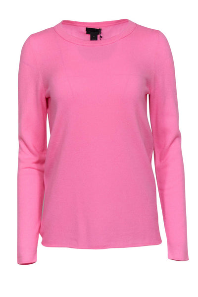 Current Boutique-J.Crew Collection - Bubblegum Pink Cashmere Sweater Sz M