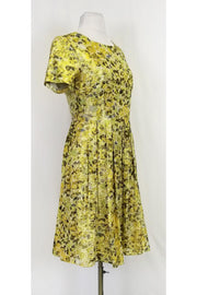 Current Boutique-J.Crew Collection - Green & Yellow Floral Dress Sz 4