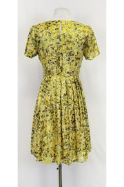 Current Boutique-J.Crew Collection - Green & Yellow Floral Dress Sz 4