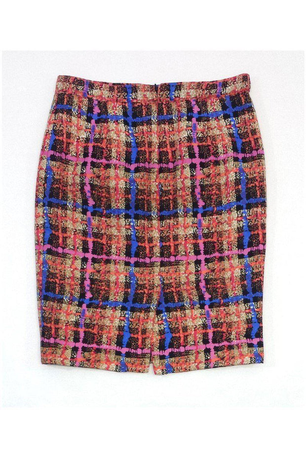 Current Boutique-J.Crew Collection - Multicolor Print Silk Pencil Skirt 2