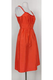 Current Boutique-J.Crew Collection - Orange Silk Dress Sz 2
