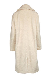Current Boutique-J.Crew - Cream Teddy Sherpa Double Breasted Coat Sz XL