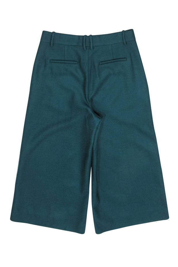 Current Boutique-J.Crew - Emerald Green Cropped Culottes Trouser Sz 10