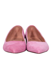 Current Boutique-J.Crew - Light Pink Suede Pointed Toe Flats Sz 7.5