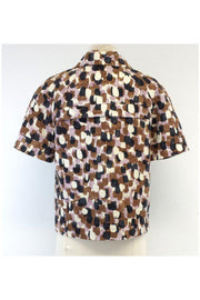 Current Boutique-J.Crew - Multicolor Cotton & Silk Short Sleeve Jacket Sz 6