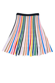 Current Boutique-J.Crew - Multicolor Striped Knit A-Line Skirt Sz S