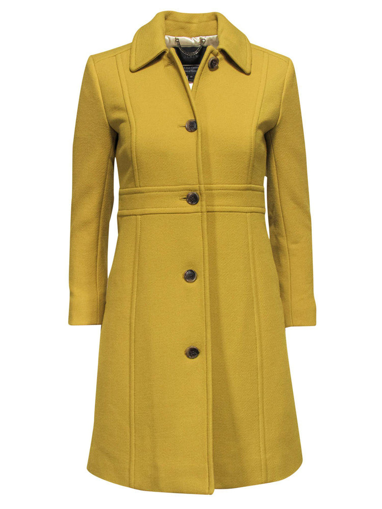 Mustard peacoat outlet