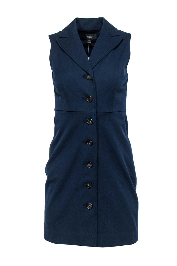 Current Boutique-J.Crew - Navy Blazer-Style Sheath Dress Sz 2P