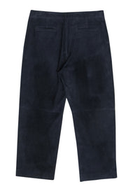 Current Boutique-J.Crew - Navy Suede Cropped Pants Sz 10