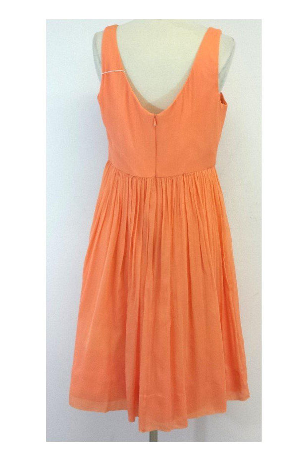 Current Boutique-J.Crew - Peach Silk Sleeveless Dress Sz 12