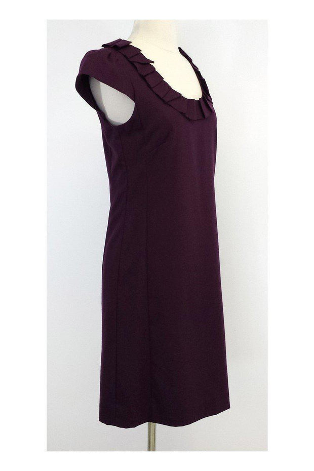 Current Boutique-J.Crew - Purple Wool Blend Shift Dress Sz 6