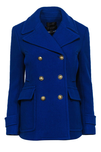 Current Boutique-J.Crew - Royal Blue Double Breasted Peacoat Sz 4