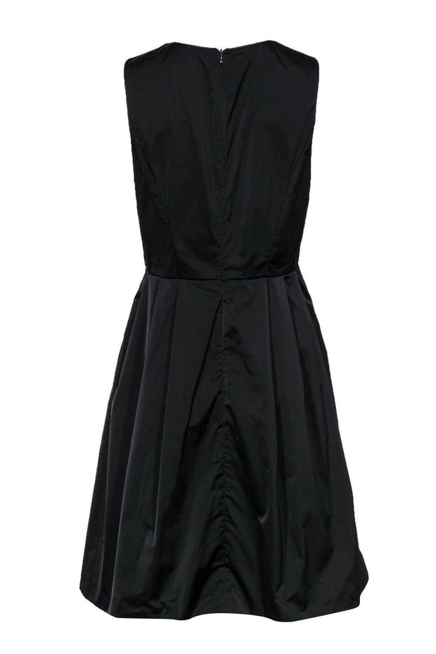 Current Boutique-Jason Wu - Black A-Line Plunge Neckline Dress Sz 8