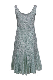 Current Boutique-Jason Wu - Green & White Spotted Silk Sleeveless Dress Sz 2