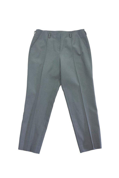 Current Boutique-Jason Wu - Olive Green Cotton Blend Trousers Sz 10
