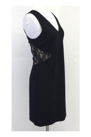 Current Boutique-Jay Godfrey - Black & Tan Lace Sleeveless Dress Sz 4