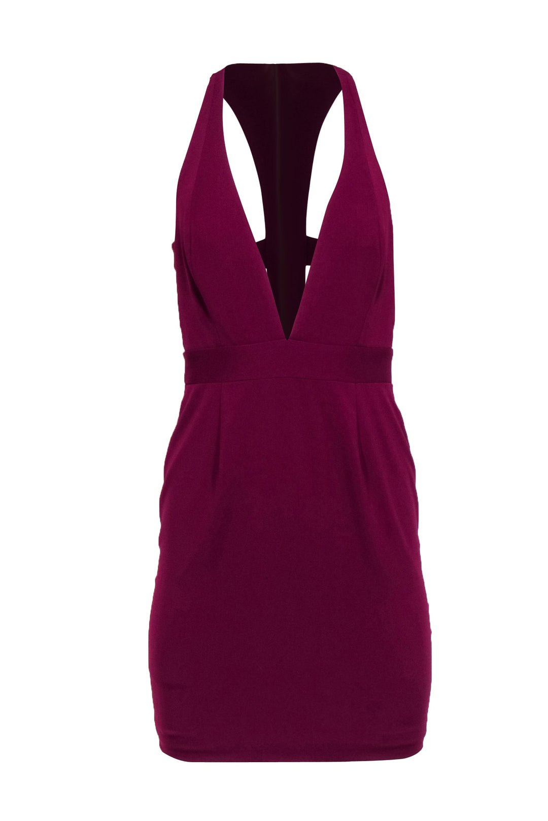 Jay Godfrey Fuchsia Crepe Mini Cocktail Dress w Cut Out Back Deep Current Boutique