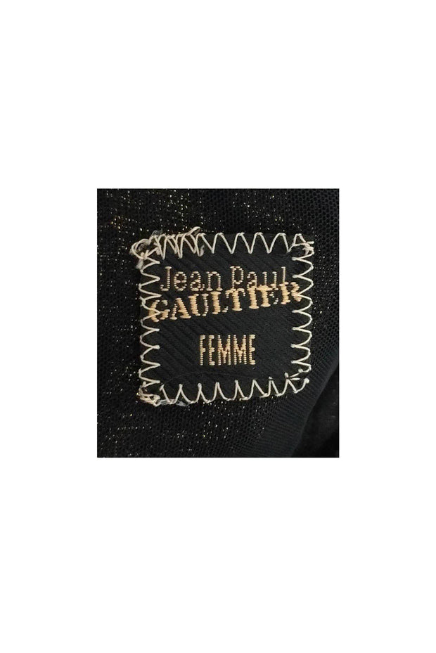 Current Boutique-Jean Paul Gaultier - Black & Gold Dress Sz 4