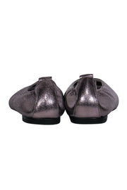 Current Boutique-Jeffrey Campbell - Silver Metallic Square Toe Ballet Flats Sz 8