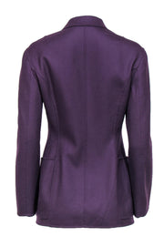 Current Boutique-Jil Sander - Plum Purple Three-Button Wool Blazer Sz S