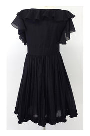 Current Boutique-Jill Stuart - Black Cotton & Silk Kimmy Dress Sz 6