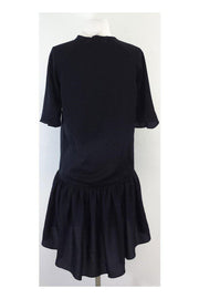 Current Boutique-Jill Stuart - Black Deep Cowl Neck Dress Sz 6