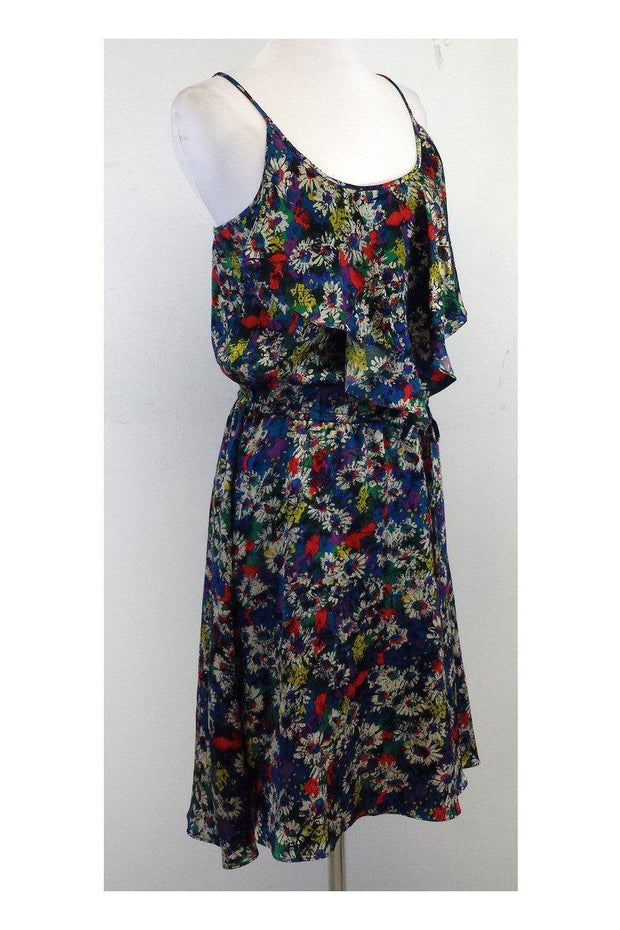 Current Boutique-Jill Stuart - Multicolor Daisy Print Silk Dress Sz 6
