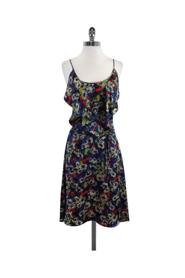 Current Boutique-Jill Stuart - Multicolor Daisy Print Silk Dress Sz 6