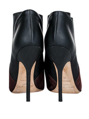 Current Boutique-Jimmy Choo - Brown & Black Two-Toned Booties Sz 6