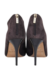 Current Boutique-Jimmy Choo - Brown Suede Heeled Booties Sz 10