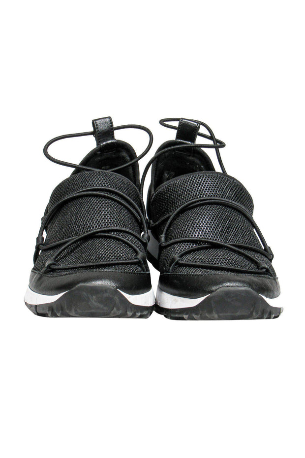 Current Boutique-Jimmy Choo - Metallic Black Bungee Sneakers Sz 7