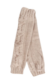 Current Boutique-Johnstons of Elgin - Tan Cashmere Arm Warmers
