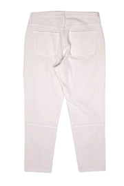 Current Boutique-Joie - Beige Utility-Style Zippered Straight Leg High-Waist Jeans Sz 31