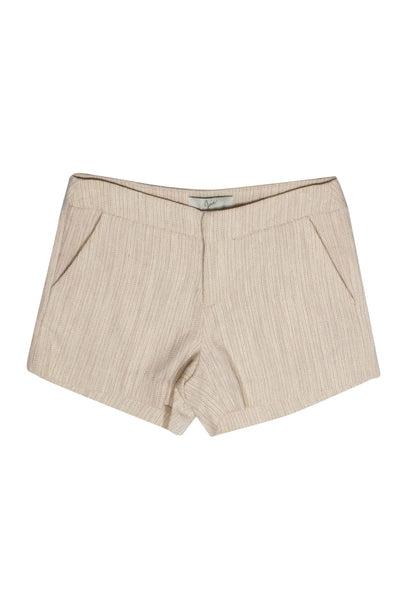 Current Boutique-Joie - Beige Woven Cotton Shorts Sz 0