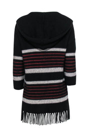 Chloé striped fringed jumper - Black