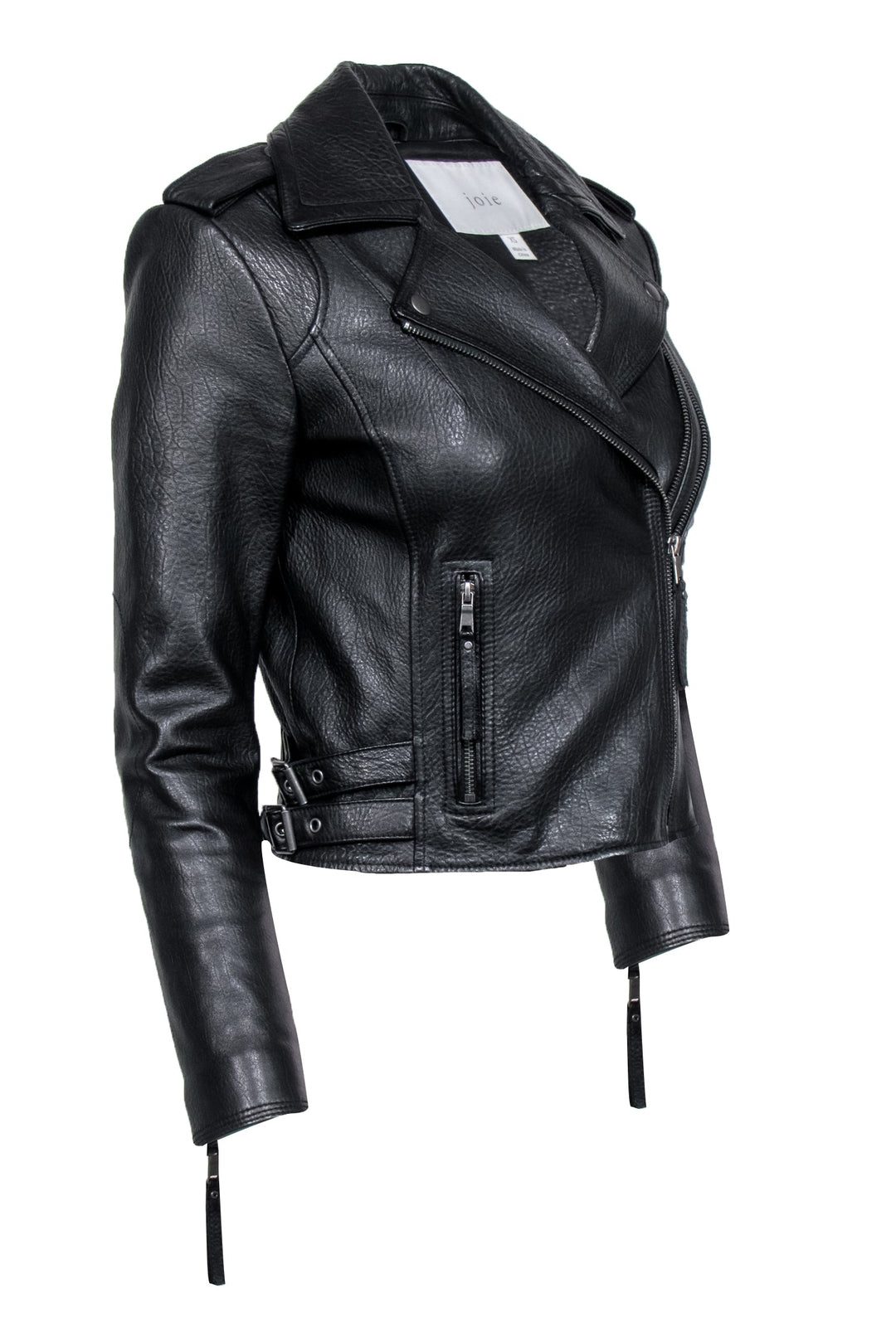 Joie black leather jacket hotsell