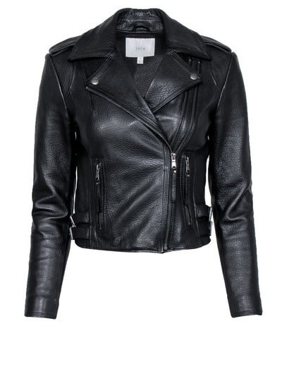 Current Boutique-Joie - Black Leather Moto Jacket Sz XS