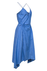 Current Boutique-Joie - Blue & White Striped Sleeveless "Hepzibah" Midi Wrap Dress Sz M