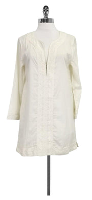 Current Boutique-Joie - Cream Embroidered Tunic Sz S